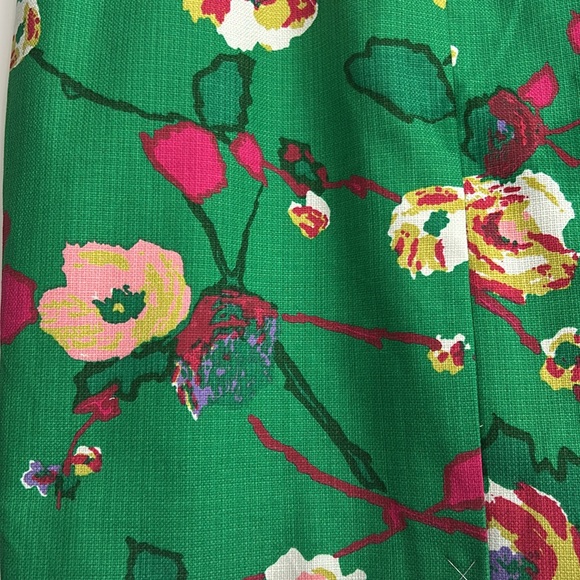 J. Crew Green, Fuchsia, Light Pink, Purple and Gold Skirt Size 20 - Picture 3 of 7